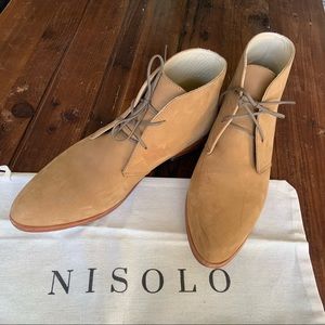 Nisolo Isa Boot Sand Suede/Nubuck 9.5